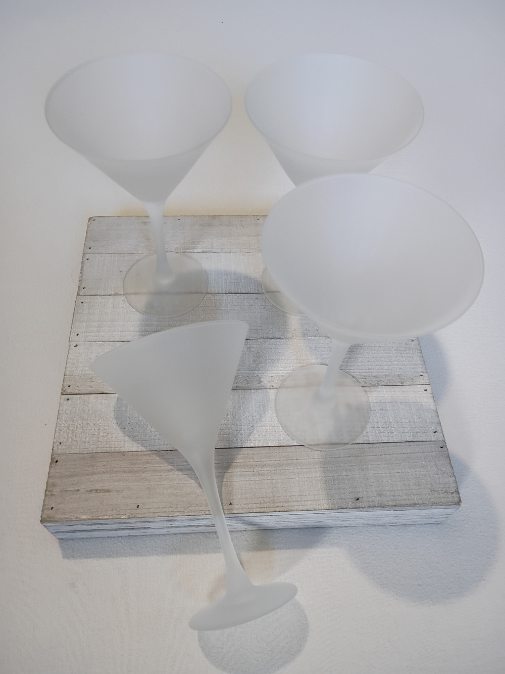 Frosted Martini Glasses - Set of 4